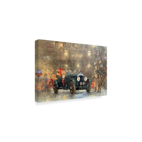 Peter Miller 'Christmas Bentley' Canvas Art,30x47